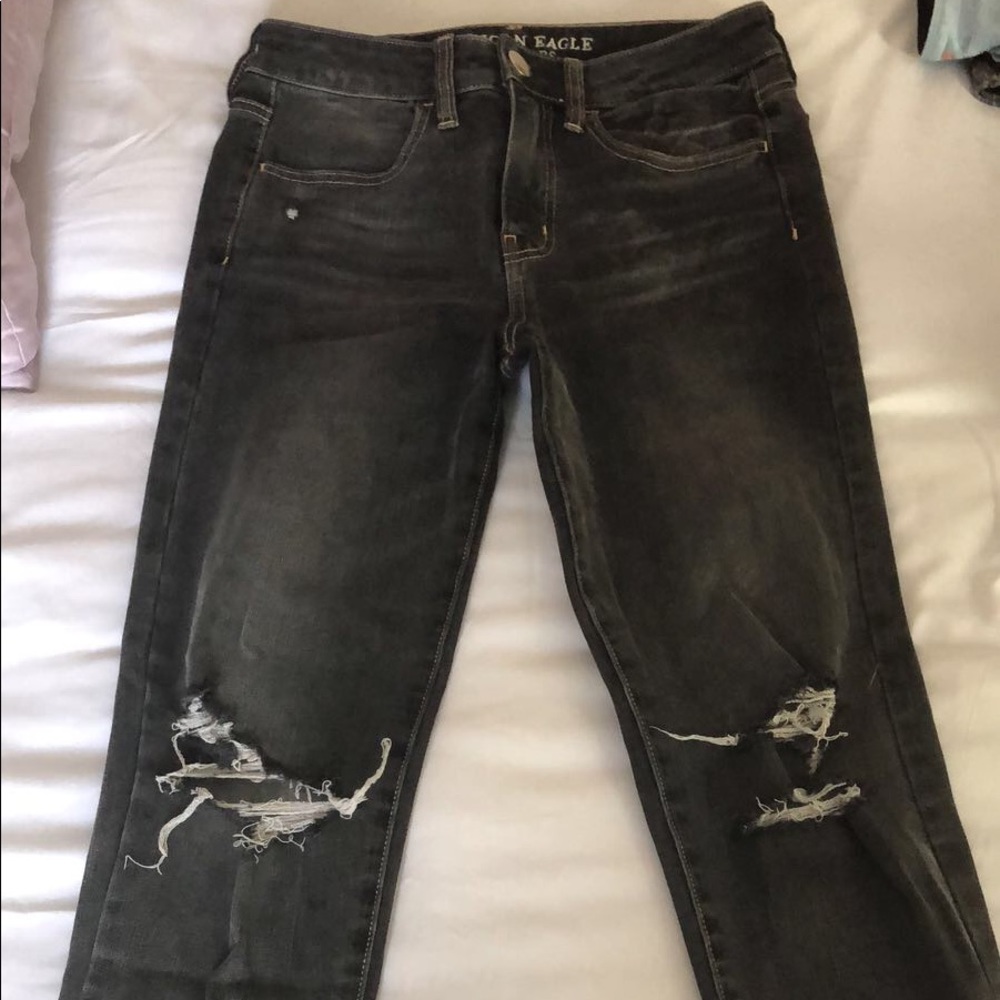 AE hi-rise crop jeggings